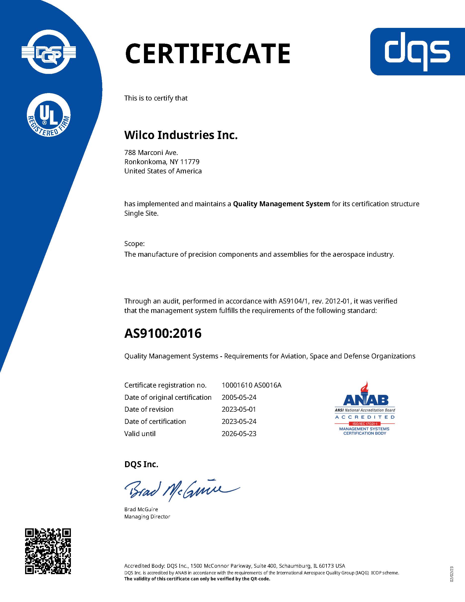 ISO 9001 Certification